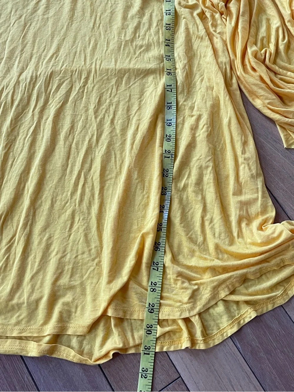 Free People Beach Yellow Oversized Tunic Top Flutter Sleeve Boho Cover Up Size M